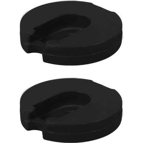 2 Socle Stabilisateur Rond, Fer Noir 9CM, Base Antidérapante Pour Lampadaire Et Lampe De Bureau (1/5)
