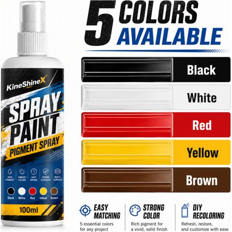 KineShineX Multi-Functional Spray Paint 100ml - Furniture, Metal, Plastic, Wood, and Antique Refurbisher (1/4)