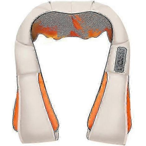 Appareil de massage Shiatsu pour la nuque et le dos (25-26 cm) avec chaleur apaisante, coussin de massage électrique 3D à pétrissage profond (1/4)