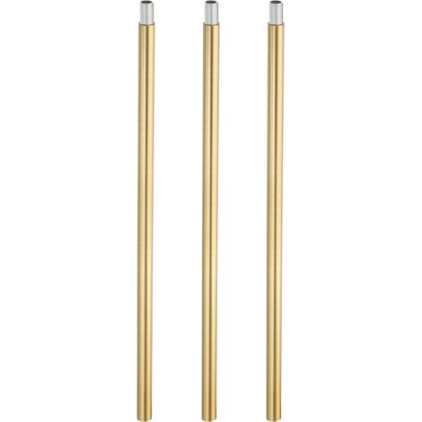 3Set 11,8" M10x1mm Tige Filetée à Pas Fin avec Raccord Tuyau Laiton (1/5)