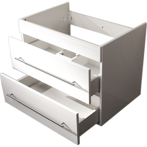 Unterschrank Infinity 750 SoftClose weiss hochgl. ohne Waschbecken
