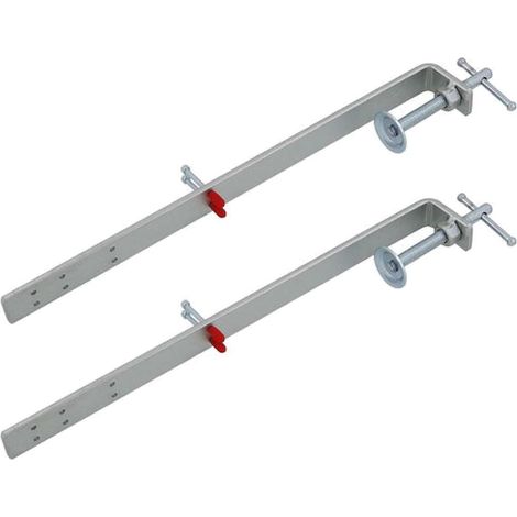 Neilsen 2pc Bricklaying Profile Clamp 350mm Nail On Solid Steel