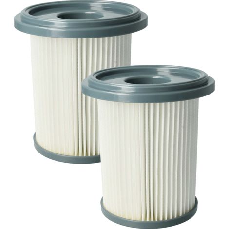 vhbw 2x filtro sostituisce Philips 432200909790, 432200493320, FC8047 per aspirapolvere - filtro HEPA grigio scuro / bianco