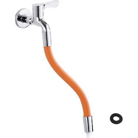 Lntyq Tube de Robinet de Cuisine Tuyau de Pulvérisation d'Extension pour Robinet de Cuisine Rallonge de Robinet Anti-Éclaboussures Rotative Rallonge de Robinet à 360 Degrés (30cm)