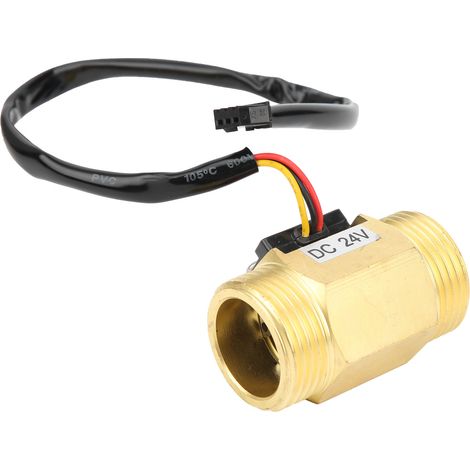 YFB10 Hall-Durchflussmesserschalter G1in Wasserdurchflusssensor Turbinenzähler DC24V 250L/MIN (1/5)