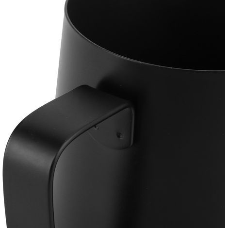600ml black 304 stainless steel milk jug for coffee frothing and multiple uses (1/5)