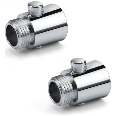 Arrêt de douche, 2 pièces G1/2 pommeau de douche vanne d'arrêt, économiseur d'eau de douche en matériau ABS de haute qualité, adapté à la cuisine ou à la douche (1/5)