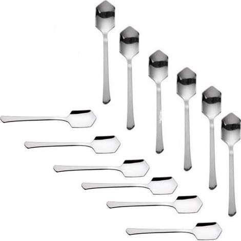 Abert set 12 cucchiaio yogurt acciaio inox 18/10 (1/2)