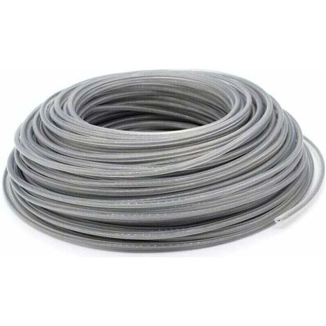 Hilo para desbrozadora, hilo universal para bordes, hilo de acero de 3,0 mm, hilo de acero resistente para desbrozadora de césped con cabezal de impacto. (1/5)