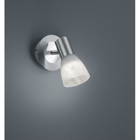 Foco orientable Levisto Níquel con pantalla de cristal Trio Lighting (1/3)