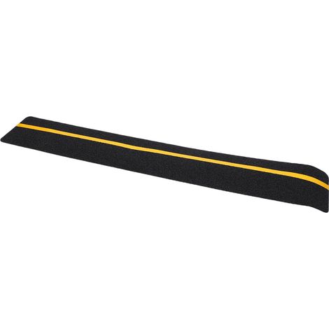 Lot de 10 bandes antidérapantes avec bande phosphorescente, adhésif abrasif haute adhérence pour marches d'escalier, 15,24 x 81,28 cm / 6 x 32 pouces, jaune. (1/5)