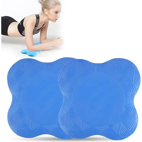 Lot de 2 genouillères antidérapantes pour yoga, yoga, pilates, entraînement, yoga, bolster, sport et fitness