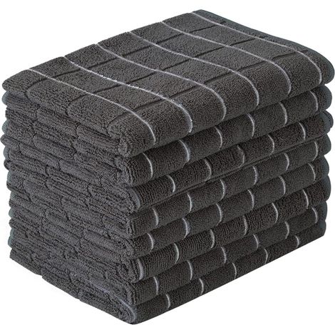Chiffon De Cuisine - Chiffon Microfibre - Essuyage Sans Trace D'Huile Ni Peluches - Pour Vaisselle Et Plans De Travail - Lot De 4 (1/5)