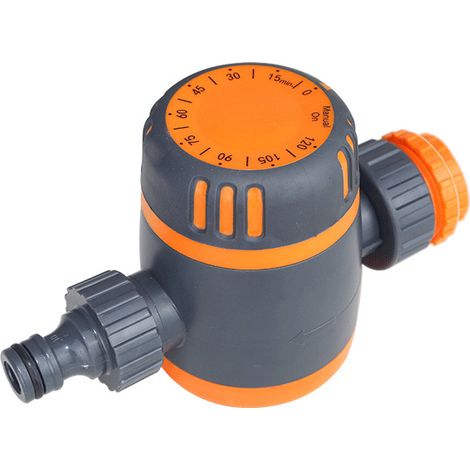 Minuteur Arrosage Automatique - Tuyau Jardin, Contrôleur Irrigation, 2-120min, Pour Pelouse/Piscine Extérieur orange (1/5)