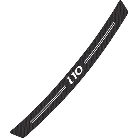 (Noir et rouge - Pour i10) Autocollant de voiture compatible avec les accessoires automobiles Hyundai, autocollant de coffre en fibre de carbone (1/5)