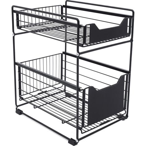 Aufbewahrungsboxen, stapelbar, strapazierfähiges Material, 2-stöckige Aufbewahrungsboxen (1/2)