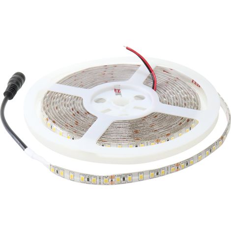 IluminaShop - Tira de LED 45W 24V DC SMD2835 120LED/m 9W/m IP65 (5 metros) Blanco Frio 6000K