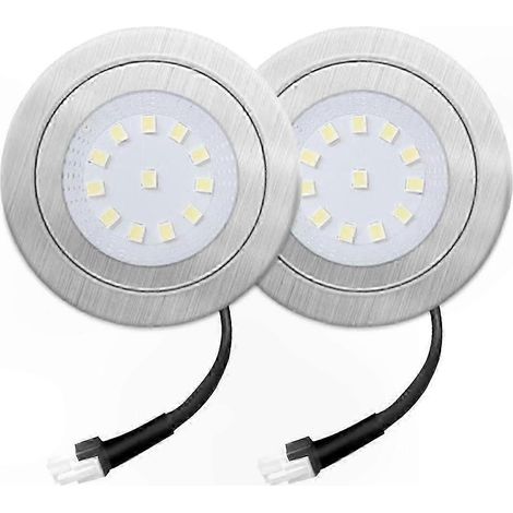 Lot de 2 ampoules de 1,5 W pour hotte aspirante, 12 V CC, 20 mm (1/5)