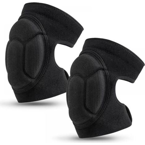 (Negro, 1 par) Rodilleras protectoras para jardín, rodilleras para trabajo, rodilleras antideslizantes para jardinería, construcción, jogging y ciclismo de montaña. (1/5)