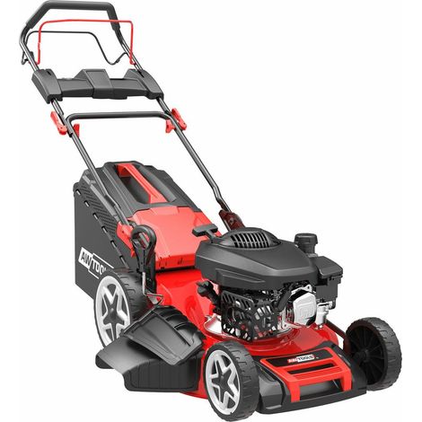 Rasenmäher de Mäher mit Benzinantrieb, Awtools, Modell 4,4kW 6,0HP DM53S, ideal für effizientes Mähen de von Rasenflächen, leistungsstarker Motor, robuste Konstruktion, einfach de zu bedienen und zu w