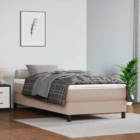 Luxe Matelas de lit à ressorts ensachés pour Adulte et Enfant - Cappuccino 80x200x20 cm BV704605 - BonneVie (1/5)