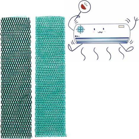 Air Conditionneur Filtre, 2pcs Air Filtrage Remplacement Lavable Réutilisable Pour Air Climatisation Purificateurs (1/4)
