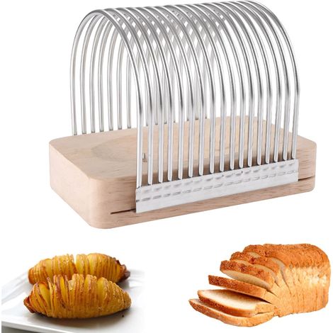1 Coupe-légumes,Acier inoxydable,Planche en bois,Coupe uniforme,Pommes de terre,Cuisine