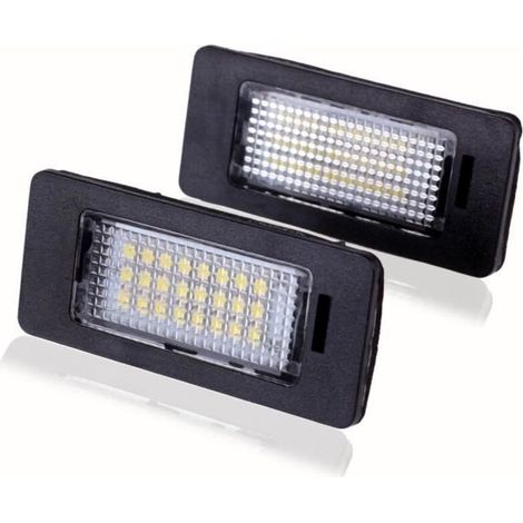 2 PCS LED de plaque d\'immatriculation Aucune erreur Lampe SMD3528 pour BMW E82 / E88 / E90 / E92 / E93 / E39 / E60 / E70