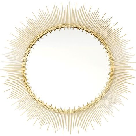 Miroir - HOME DECO FACTORY - Design - Soleil - Or