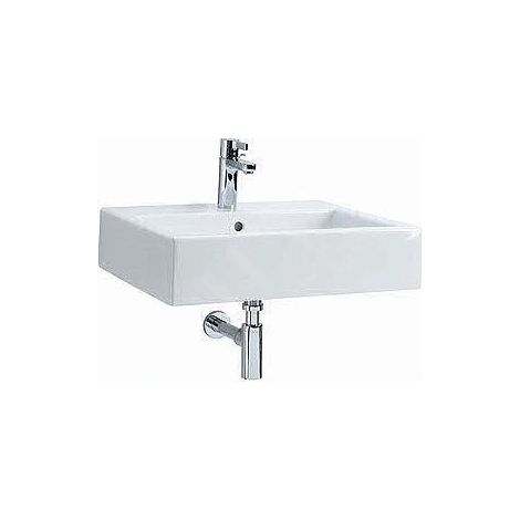 Lavabo rectangulaire 50x46cm L51150000 – En céramique blanche – Avec trop-plein et 1 trou pour robinetterie – Vasque suspendue – Kolo By Geberit (1/5)