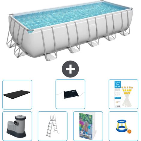 Bestway Bestway Power Steel Rectangulaire - 640x274x132 cm - 8-pièces S559 (1/4)