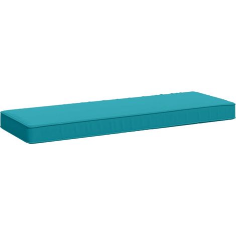 1-Piece Bench Cushion VUGHT 100% Polyester Turquoise vidaXL (1/5)