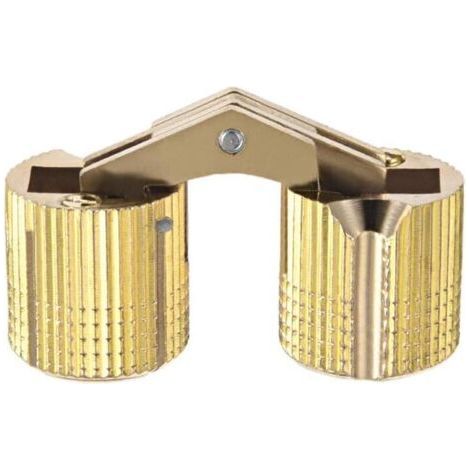 4pcs Charnière Cylindrique Charnière Invisible Porte Placard Armoire Meuble 16mm 180° Angle ouverture (1/4)
