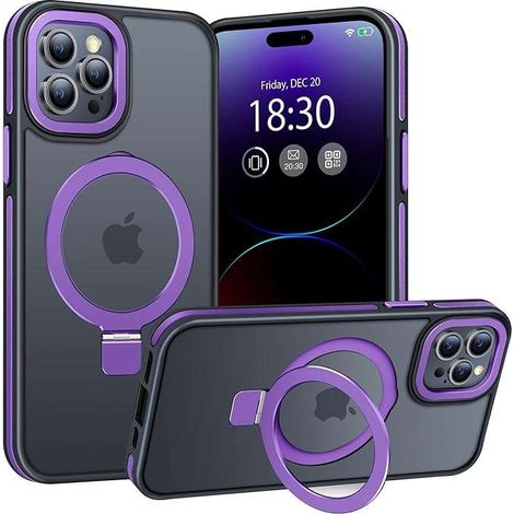 Coque rigide pour iPhone 14 Pro Max, dos mat violet (1/3)