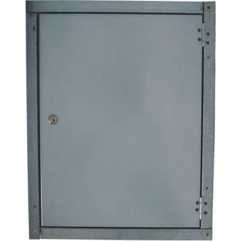 Sportello Liscio In Acciaio Zincato - cm.29x29h.