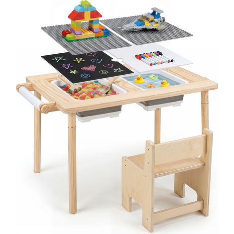 CASART Kids Sensory Table and Chair Set (1/5)