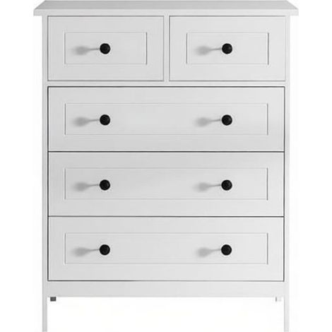 Commode rangement généreux cinq compartiments design moderne meuble compact meuble pratique (1/5)