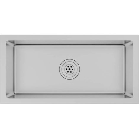 Handmade Kitchen Sink Stainless Steel vidaXL