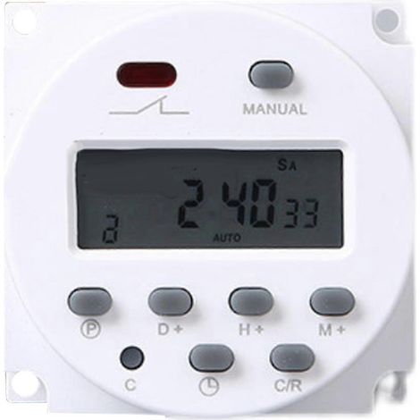Minuterie numérique à 17 groupes de temporisation, haute précision, relais temporisé à microprocesseur anti-interférences pour 220 V (1/5)