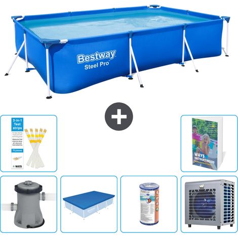Bestway Piscina Bestway Steel Pro Rectangular - 300x201x66 cm - 7-piezas  S203 (1/5)