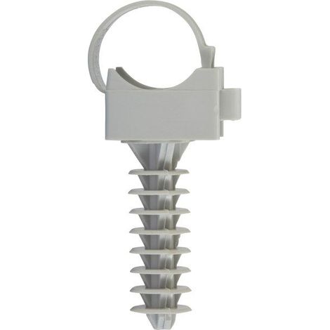 Lot de 10 fixes pour tube et chevilles, diam. 16 x L.75 mm (1/2)