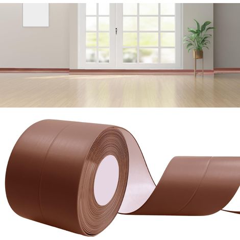 Plinthe Souple Autoadhésive 12m Marron Plinthe Adhesive 30x30mm (1/5)
