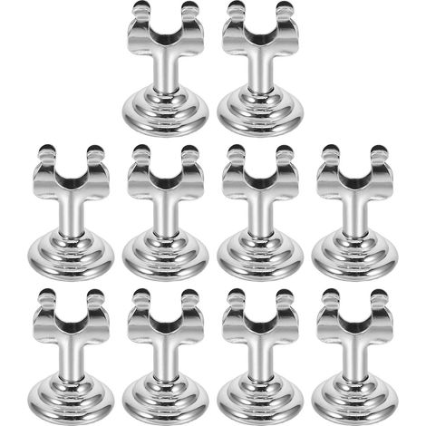10 Pièces Lot de Clips Métal Support Étiquette Stable pour Affichage Prix Magasin et Restauration Résistant et Facile à Nettoyer Porte-signaux pour Table et Présentoir (1/5)