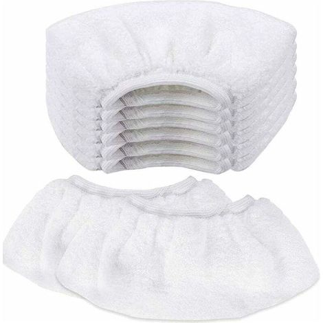 8 PCS Nettoyage à la Vapeur en Microfibre Lingette Balai Vapeur karcher Bonnette Microfibre Chiffon pour Buse à Main Universel Serpillière Remplacement pour Nettoyeur Vapeur SC2 SC3 SC4 SC5
