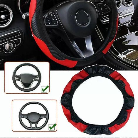 Housses de volant en cuir pour Renault Clio Megane 4, 3, 2, Scenic, Duster, Fluence, Laguna, Kangoo - Accessoires de décoration automobile (1/4)