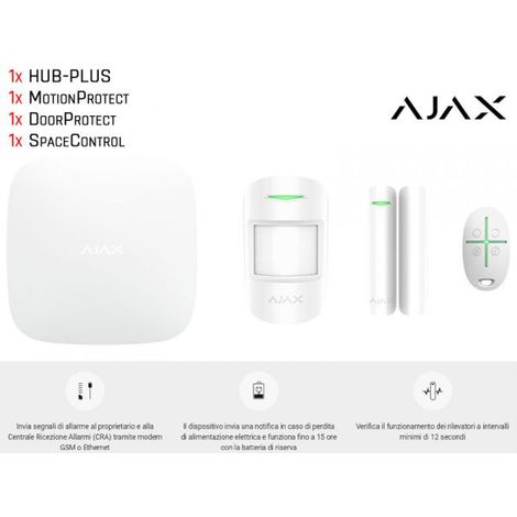 StarterKit Plus Hub 2 4g AJAX + MotionProtect + DoorProtect + SpaceControl