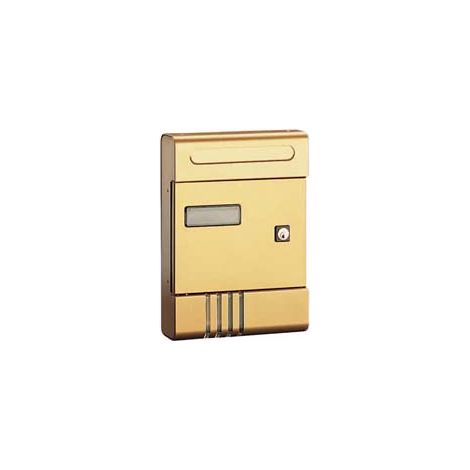 CASSETTA POSTA SERIE ESSE PER ESTERNI  cm.20,4x7x29h. in alluminio anodizzato bronzo    ALUBOX