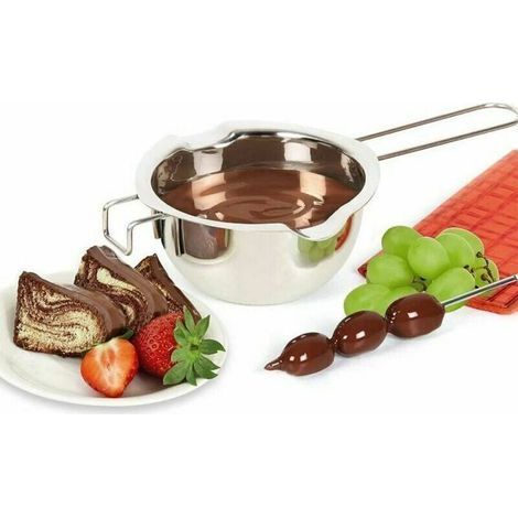 Melting Pot pour Beurre Chocolat Bonbon Beurre Fromage Caramel Melting pot en Acier Inoxydable de Haute Qualité Bol de Bain au (1/4)
