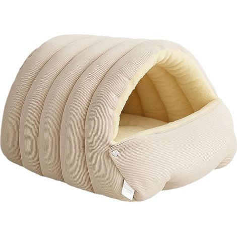 Lit pour Animal e Compagnie - Cabane Hiver Amovible Panier Mignon pour Chat,pour Chaton Animal Intérieur Salon Chambre Balcon Appartement Maison (1/5)