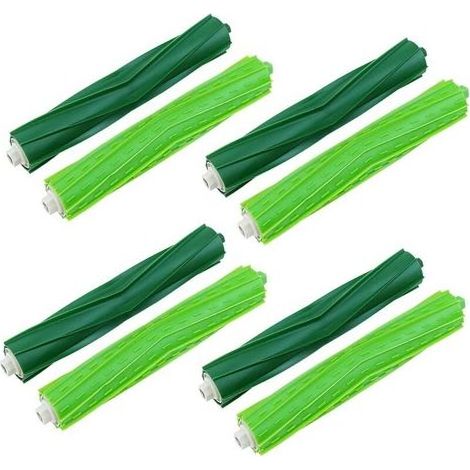 Lntyq 4 Sets Brosse Pièces de Rechange Accessoire pour iRobot I & E & J Series, Brosses Accessoires pour Roomba i7 i7+ i3 i3+ i4 i4+ i6 i6+ i8 i8+ j7 j7+ E5 E6 E7, 4 Brosses en Caoutchouc (1/5)